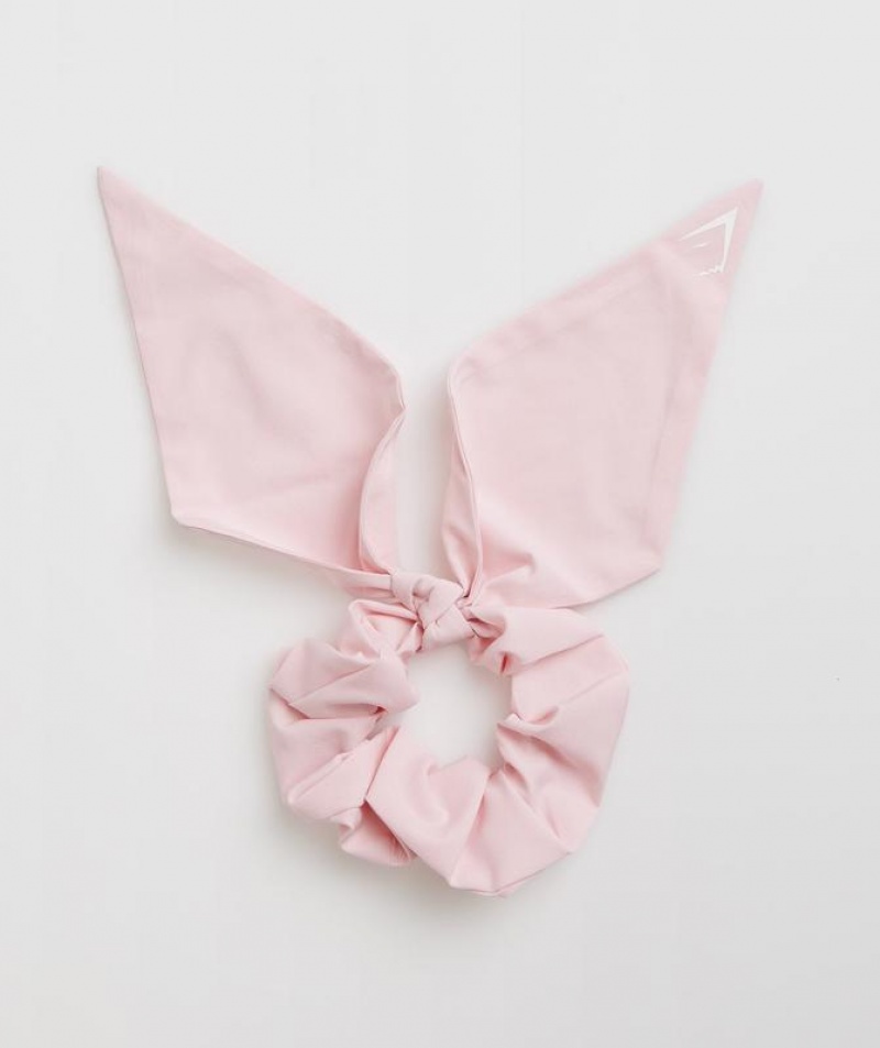 Accesorios Para El Cabello Gymshark Bow Scrunchie Rosas | DMFWV3810