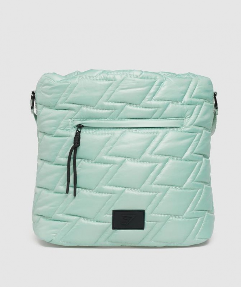 All Bags Gymshark Acolchado Yoga Tote Frost Teal | UAHYM8629