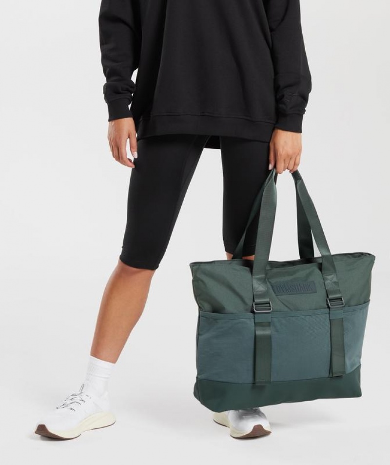 All Bags Gymshark Everyday Tote Verde | DINPY3978