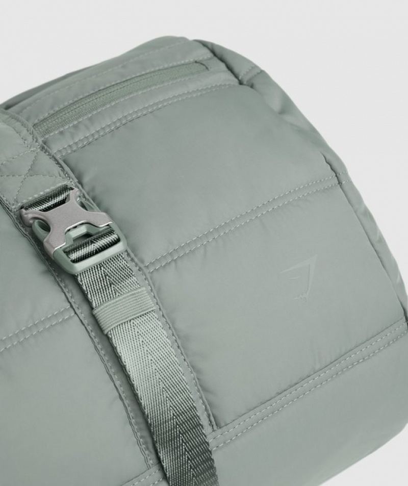 All Bags Gymshark Premium Lifestyle Barrel Bag Verde | ZTMYX5678