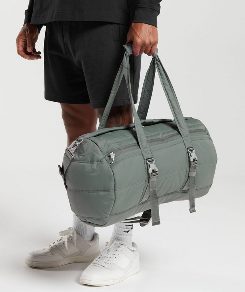 All Bags Gymshark Premium Lifestyle Barrel Bag Verde | ZTMYX5678