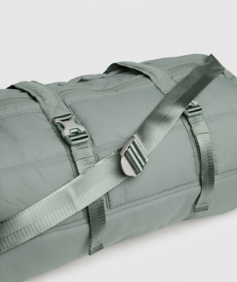 All Bags Gymshark Premium Lifestyle Barrel Bag Verde | ZTMYX5678