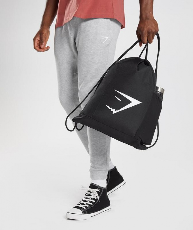 All Bags Gymshark Sharkhead Gymsack Negras | IYCAJ9215