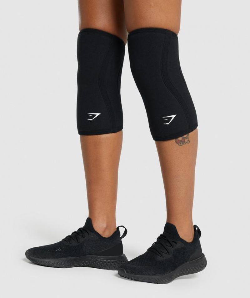 All Equipment Gymshark Knee Sleeve 5mm Negras | FPDEV9478