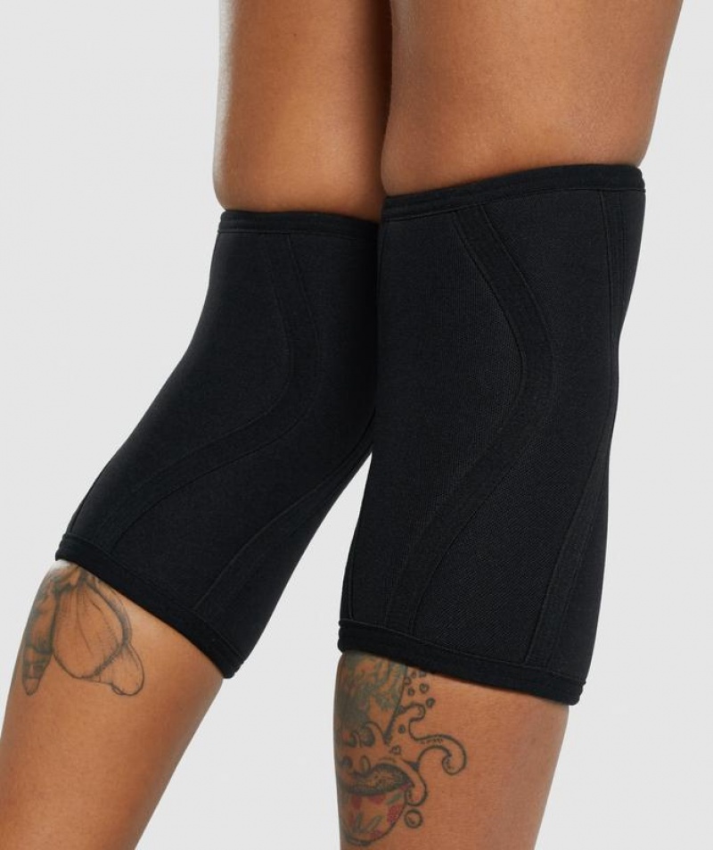 All Equipment Gymshark Knee Sleeve 5mm Negras | FPDEV9478