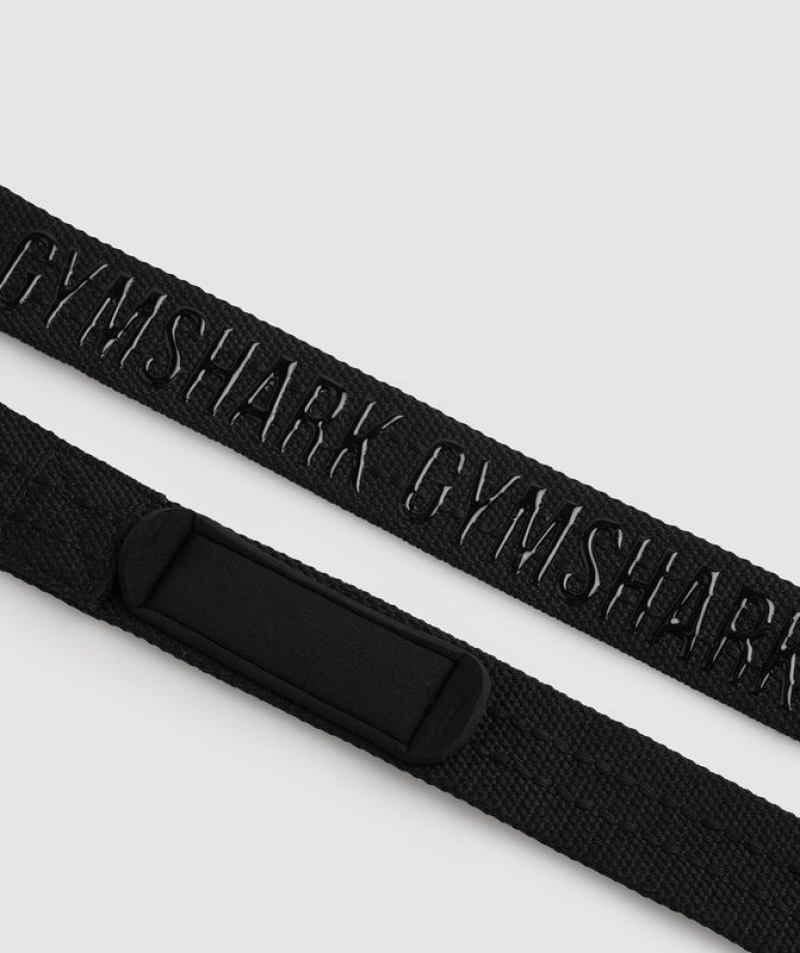 All Equipment Gymshark Silicona Grip Lifting Straps Negras | WFOLM5907