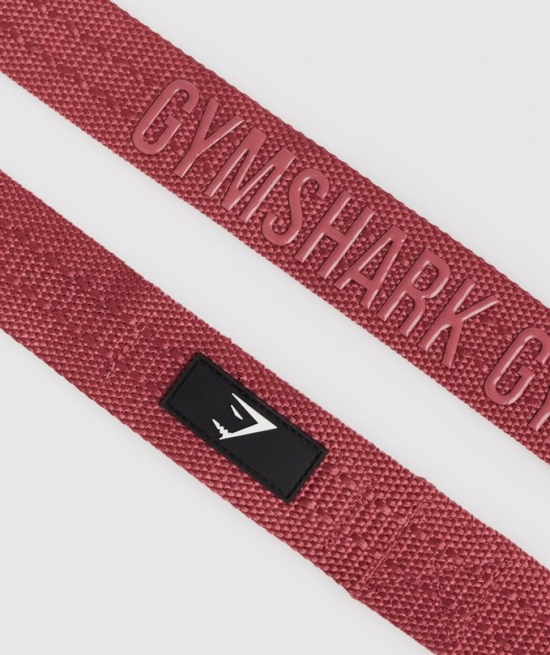 All Equipment Gymshark Silicona Lifting Straps Soft Berry | MVEDH1603