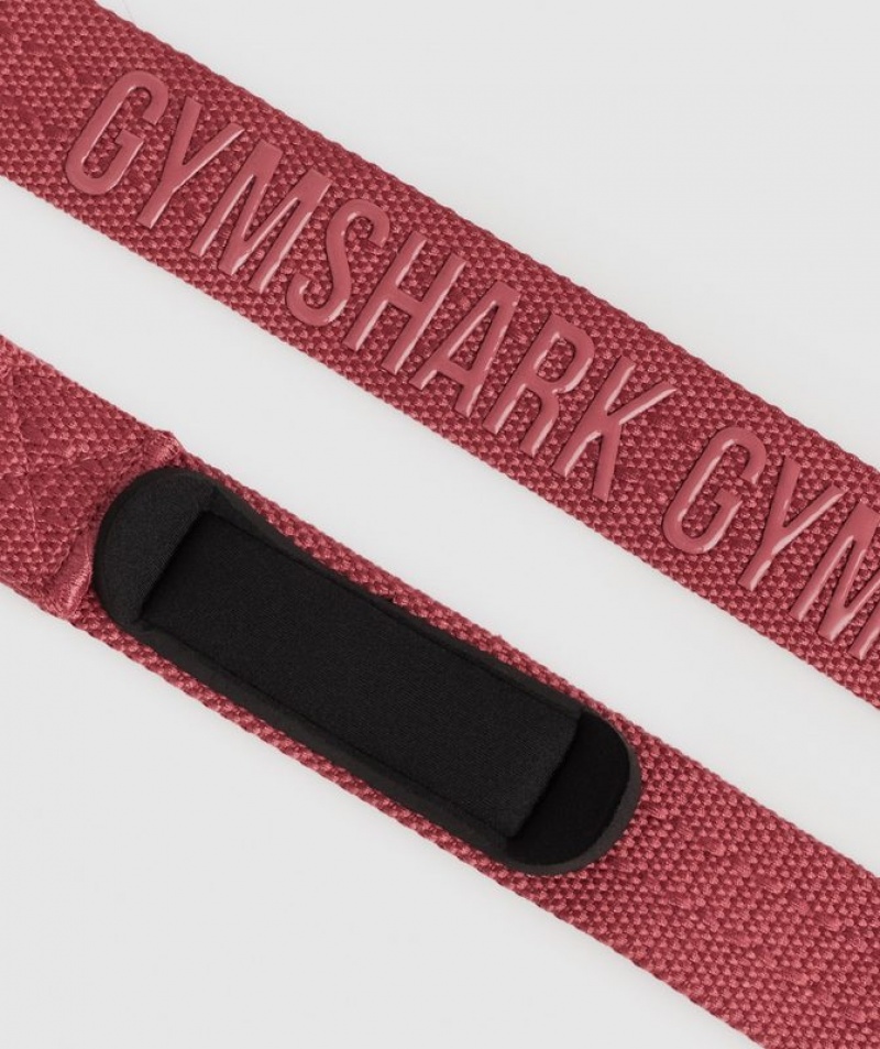 All Equipment Gymshark Silicona Lifting Straps Soft Berry | MVEDH1603