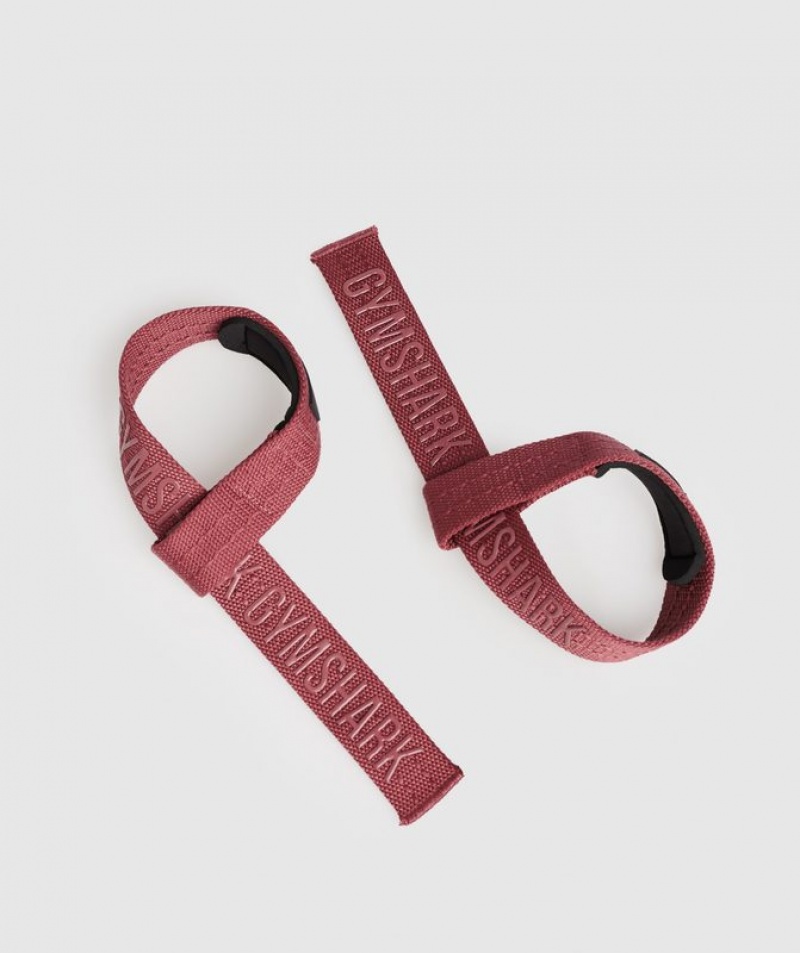 All Equipment Gymshark Silicona Lifting Straps Soft Berry | MVEDH1603