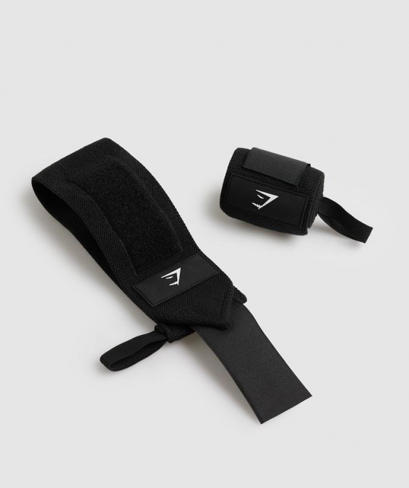 All Equipment Gymshark Wrist Straps Negras | BRJDY4135