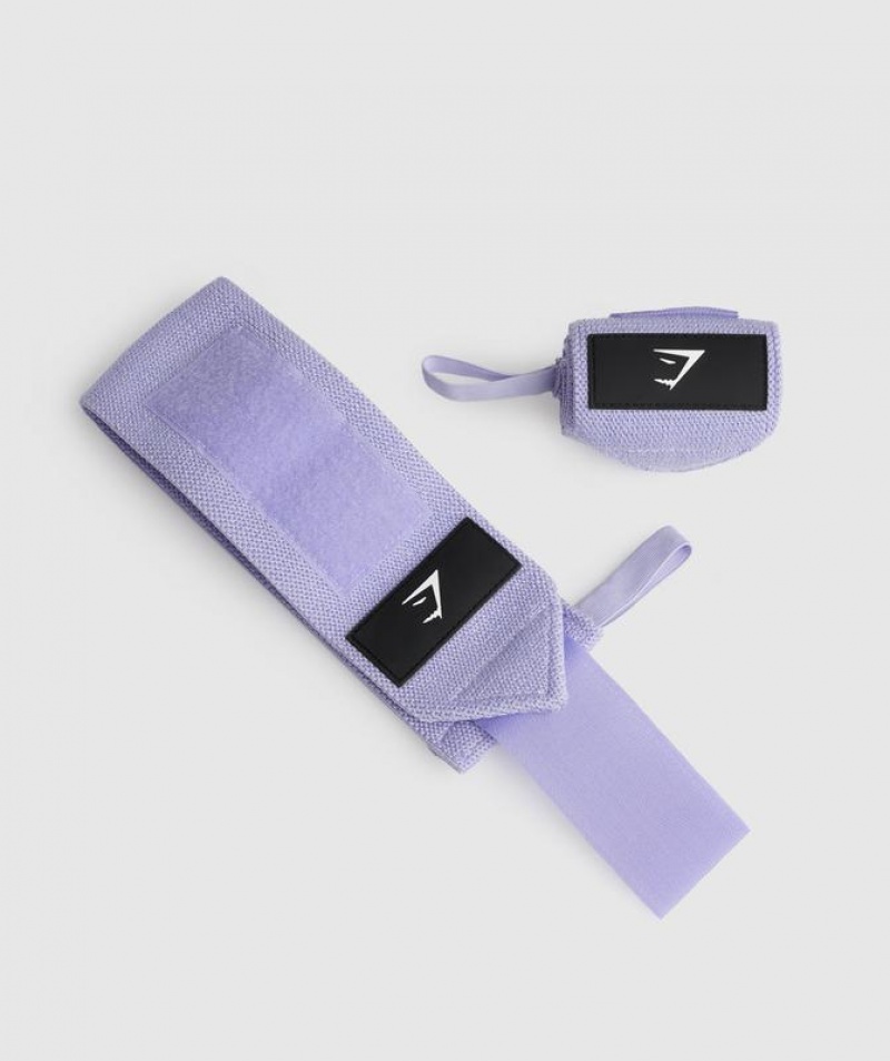 All Equipment Gymshark Wrist Straps Powdered Lilac | ZHJXI4687