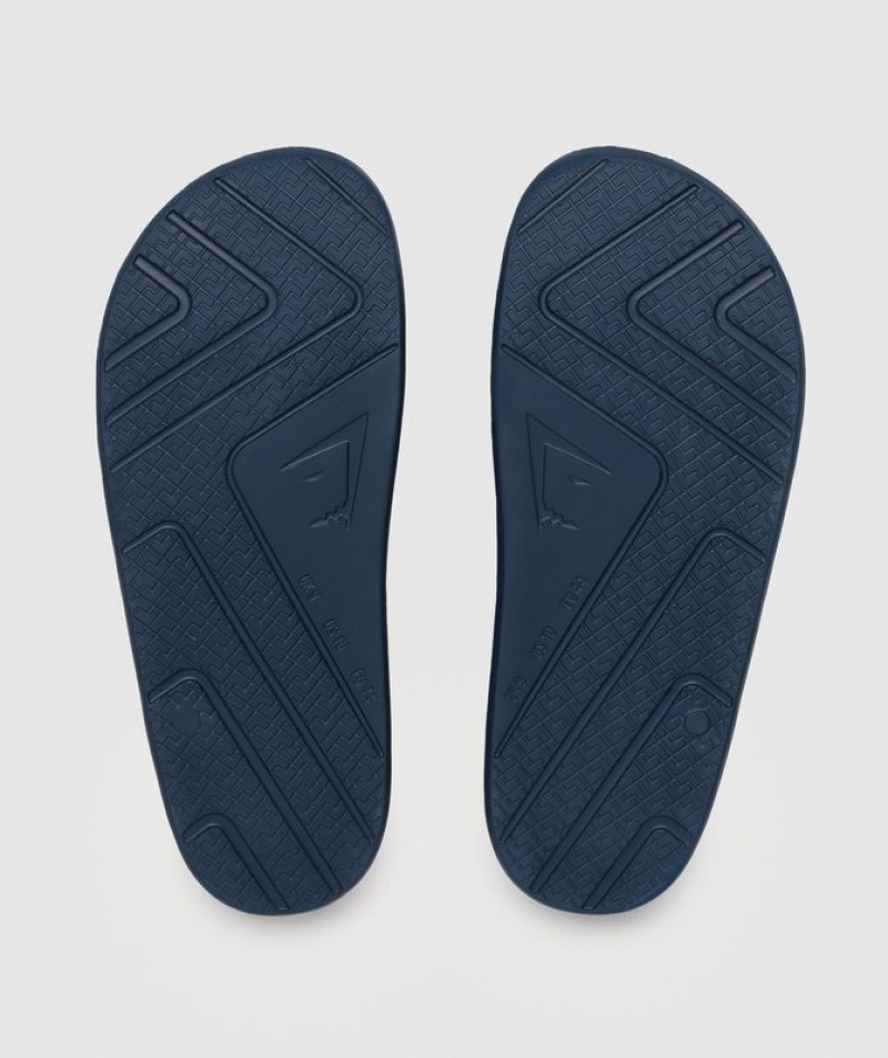 All Slides Gymshark Rest Day Slides Azul Marino | JVCNP6930