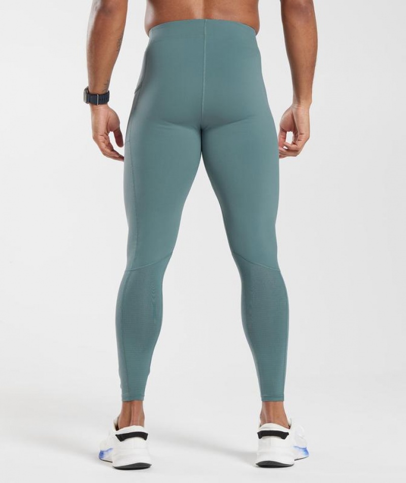 Baselayer Gymshark Control Baselayer Leggings Azules | TLMSK8176