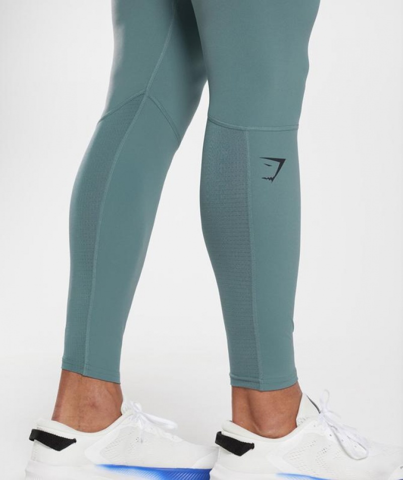 Baselayer Gymshark Control Baselayer Leggings Azules | TLMSK8176