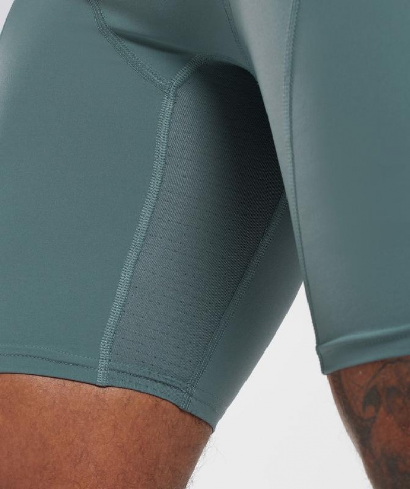 Baselayer Gymshark Control Baselayer Shorts Azules | RHMZE7604