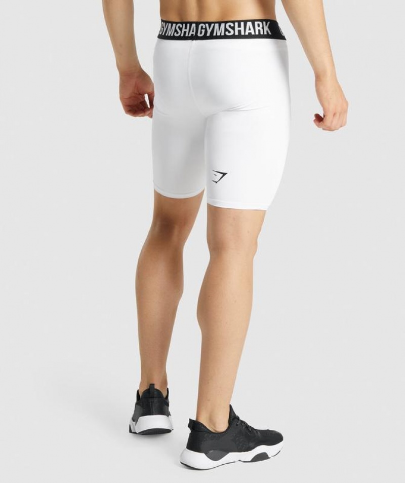 Baselayer Gymshark Element Baselayer Shorts Blancas | LVOQM4820