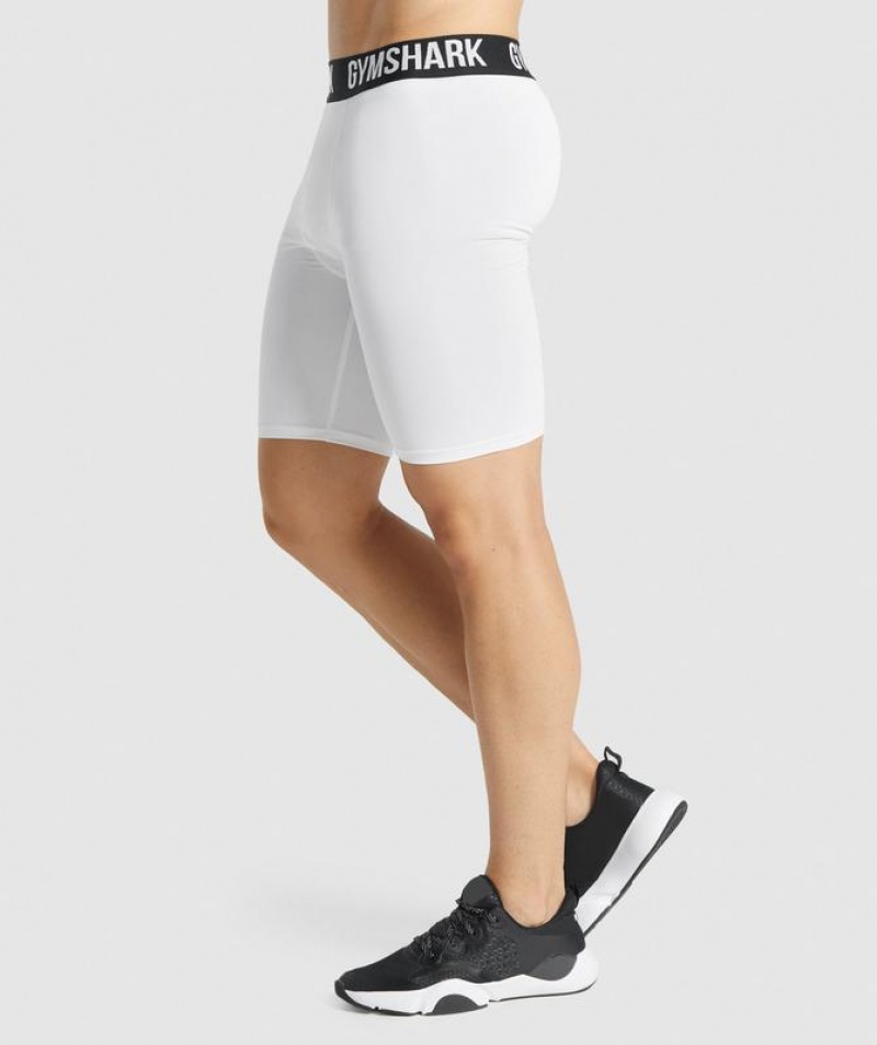 Baselayer Gymshark Element Baselayer Shorts Blancas | LVOQM4820