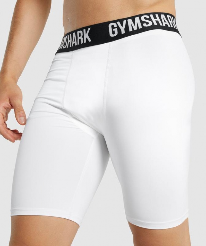 Baselayer Gymshark Element Baselayer Shorts Blancas | LVOQM4820