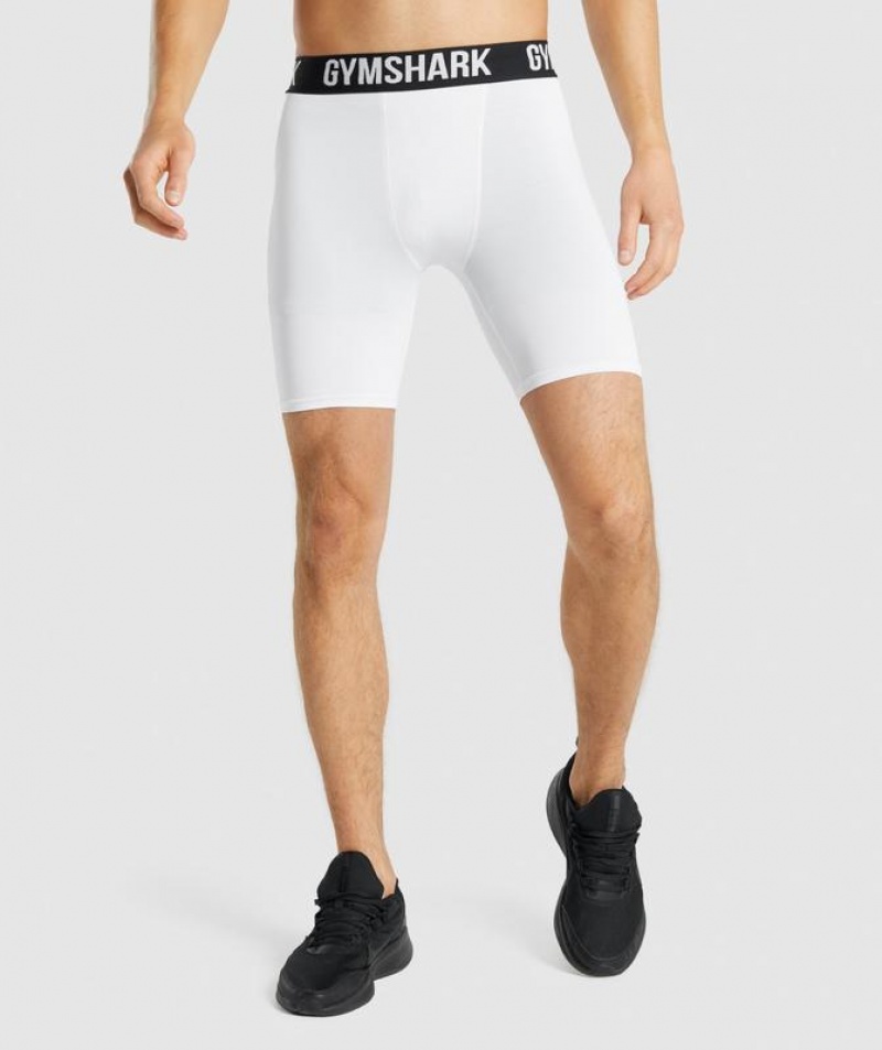 Baselayer Gymshark Element Baselayer Shorts Blancas | LVOQM4820