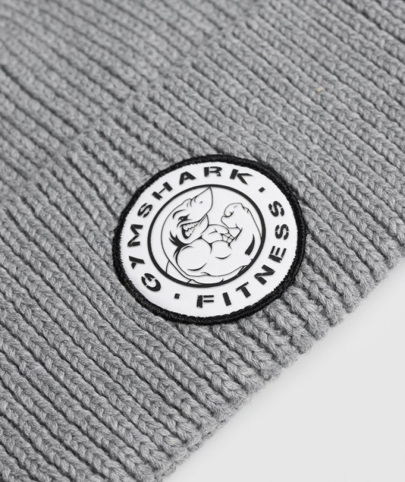 Beanies Gymshark Legacy Deep Cuff Beanie Gris Claro | NMARS3276