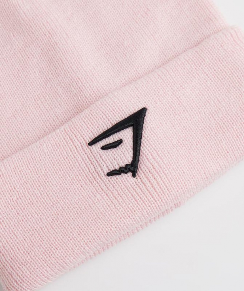 Beanies Gymshark Sharkhead Beanie Rosas | IJUBZ0765