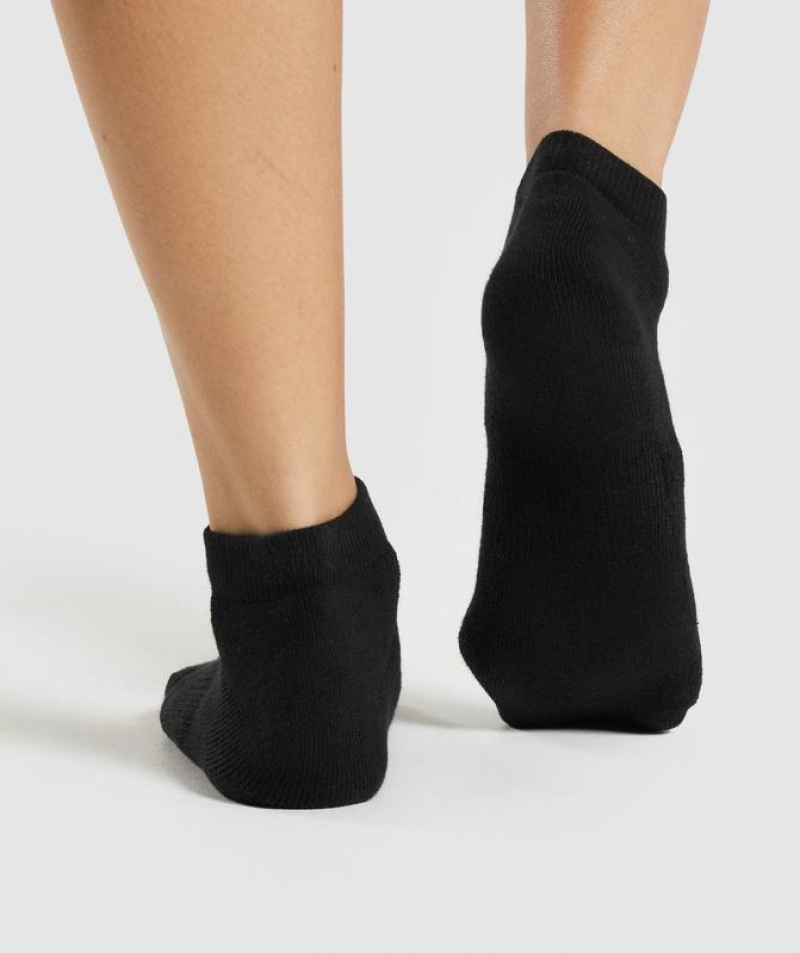 Calcetines Gymshark Ankle Socks 3pk Negras | DCIZF4796