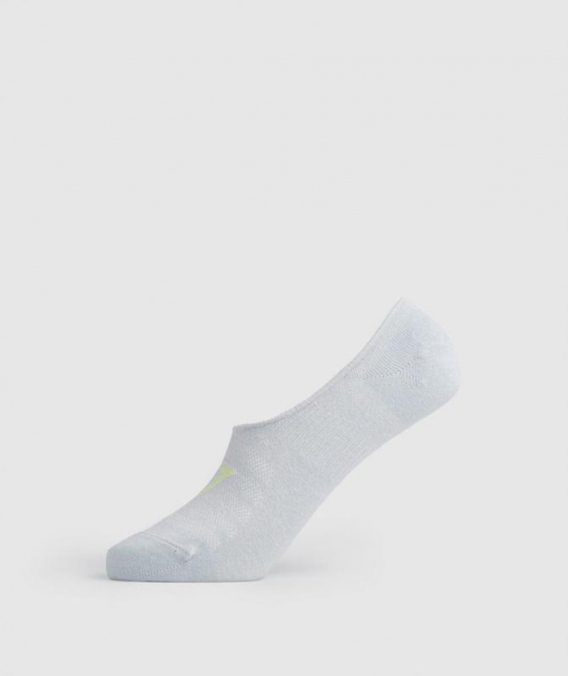 Calcetines Gymshark No Show Socks 3pk Grey/Green/Green | QCMPH1439