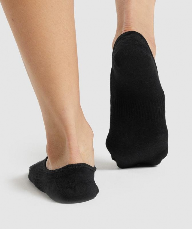 Calcetines Gymshark No Show Socks 3pk Negras | OQPDA5941