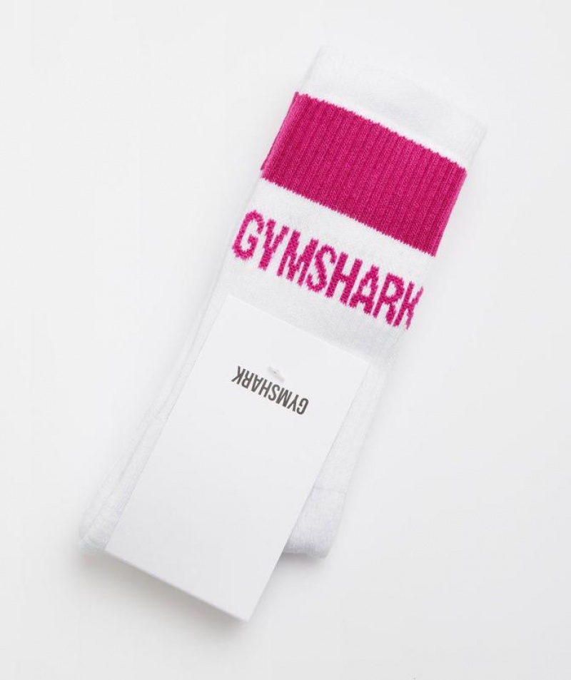 Calcetines Gymshark Premium Jacquard Single Socks Rosas | JZTWK0836