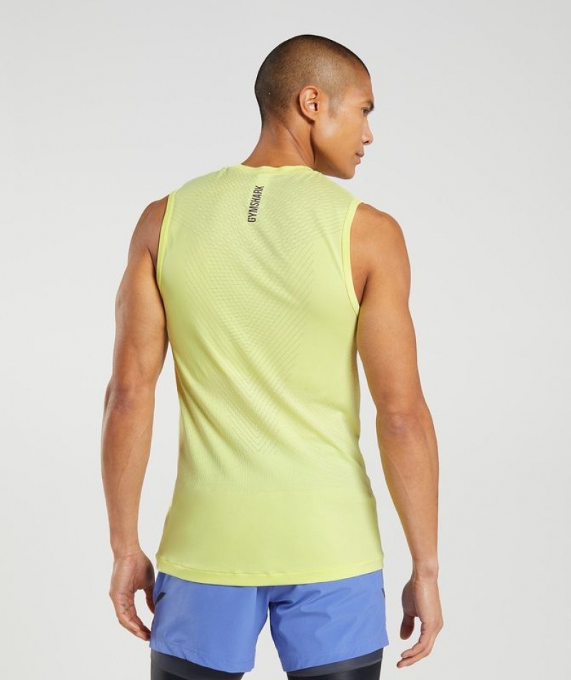 Camiseta Tirantes Gymshark Apex Seamless Tank Firefly Green/White | ORSXB9361