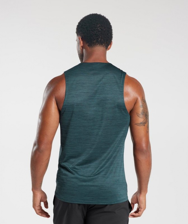 Camiseta Tirantes Gymshark Arrival Marl Tank Navy/Smokey Teal Marl | LVWZP2158