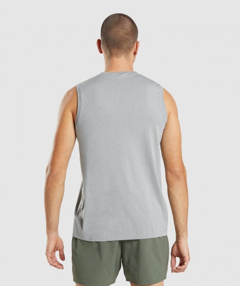 Camiseta Tirantes Gymshark Arrival Seamless Tank Gris | XYWRQ2941