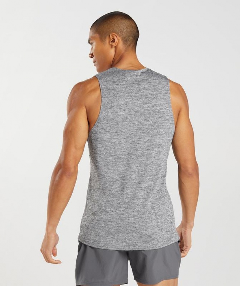 Camiseta Tirantes Gymshark Arrival Slim Marl Tank Gris | MFCBU4028