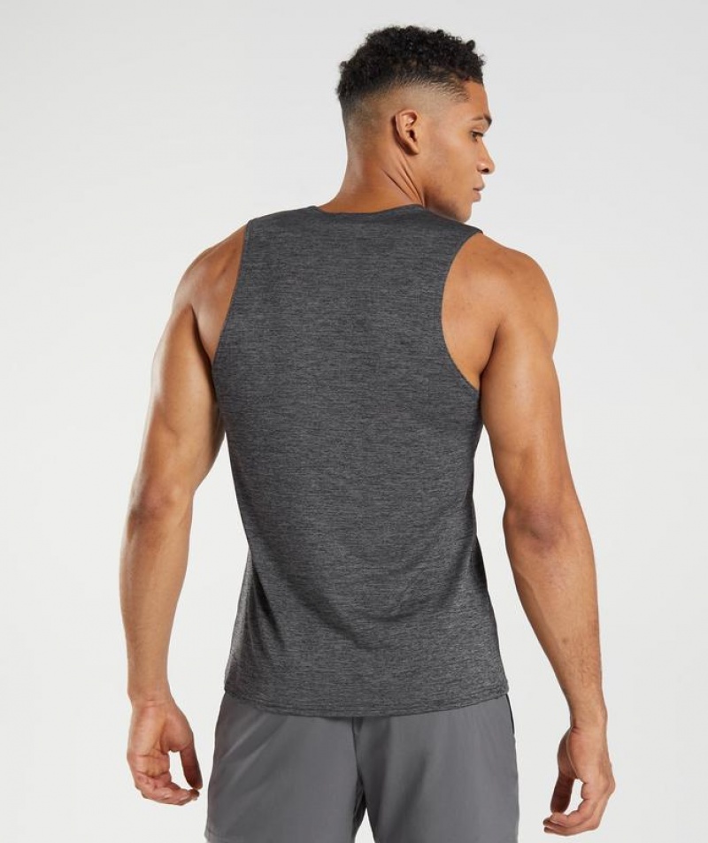 Camiseta Tirantes Gymshark Arrival Slim Marl Tank Gris | JECTS8410