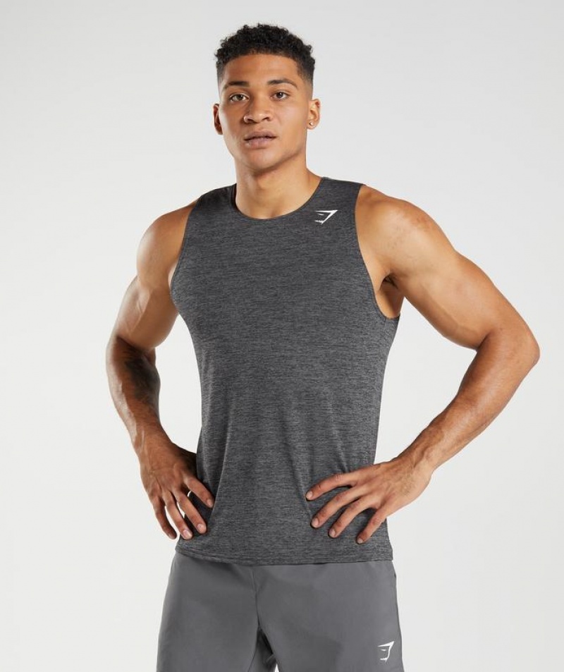 Camiseta Tirantes Gymshark Arrival Slim Marl Tank Gris | JECTS8410