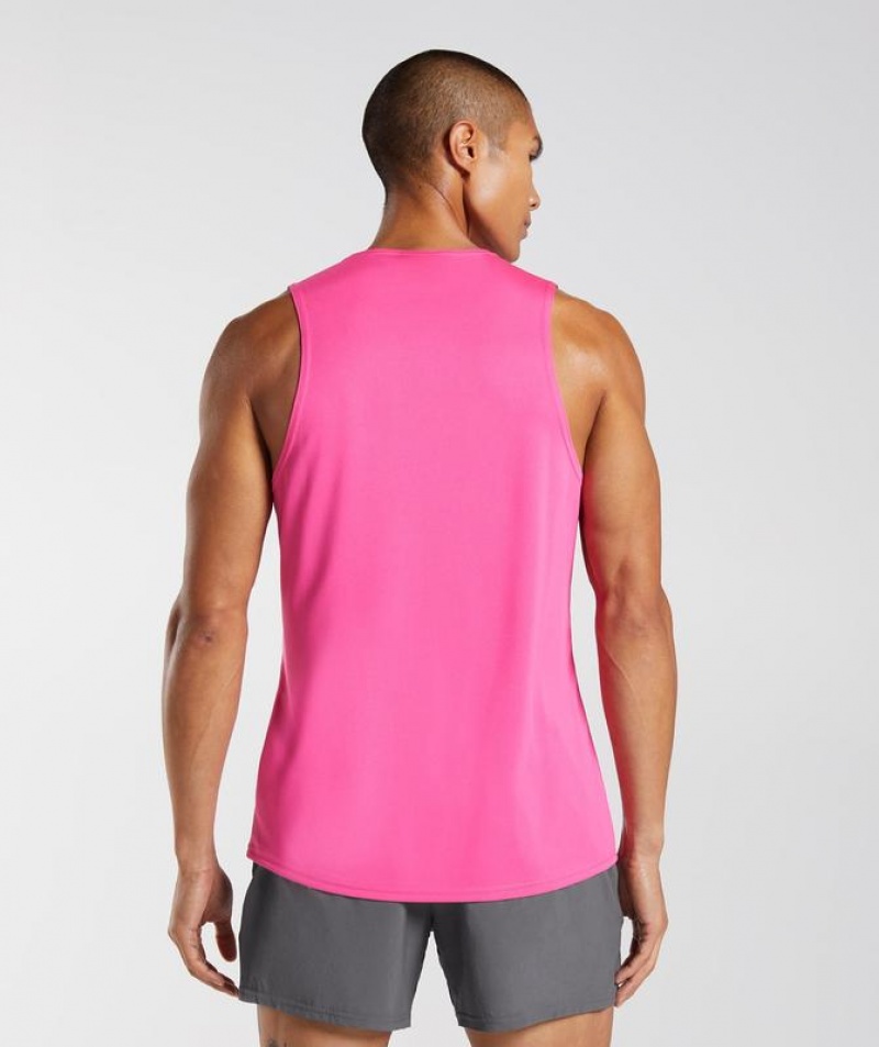 Camiseta Tirantes Gymshark Arrival Tank Fucsia | GQMEW0546