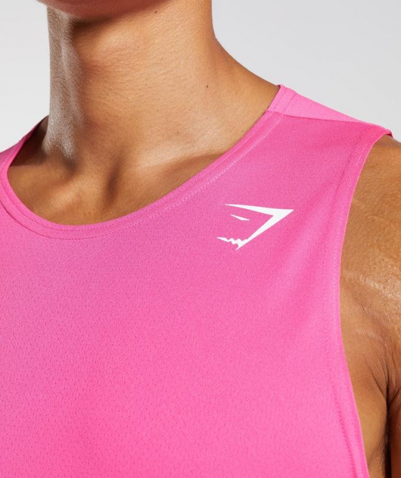 Camiseta Tirantes Gymshark Arrival Tank Fucsia | GQMEW0546