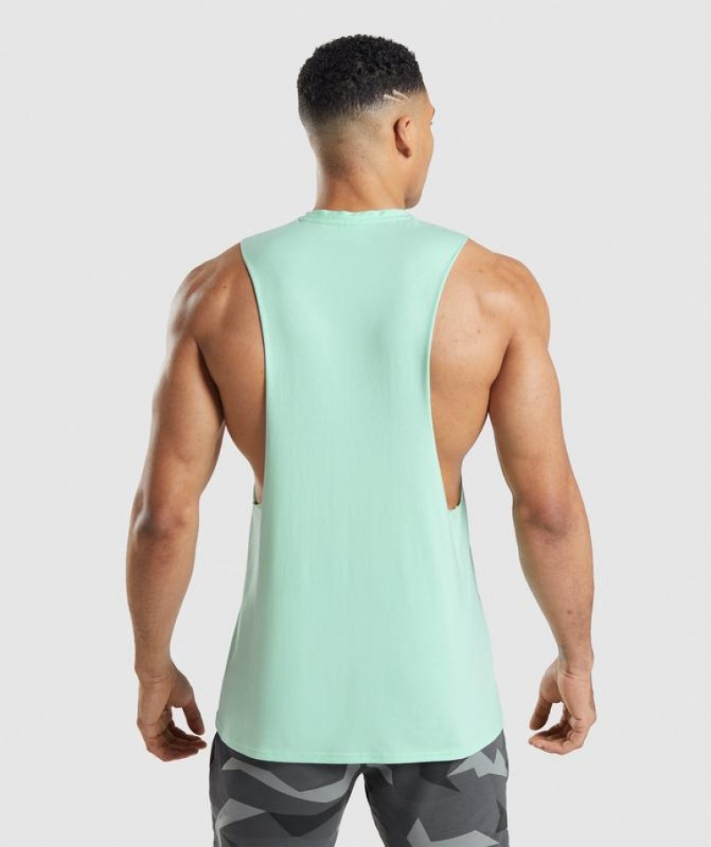 Camiseta Tirantes Gymshark Critical Drop Arm Tank Azules | GNYMQ0692