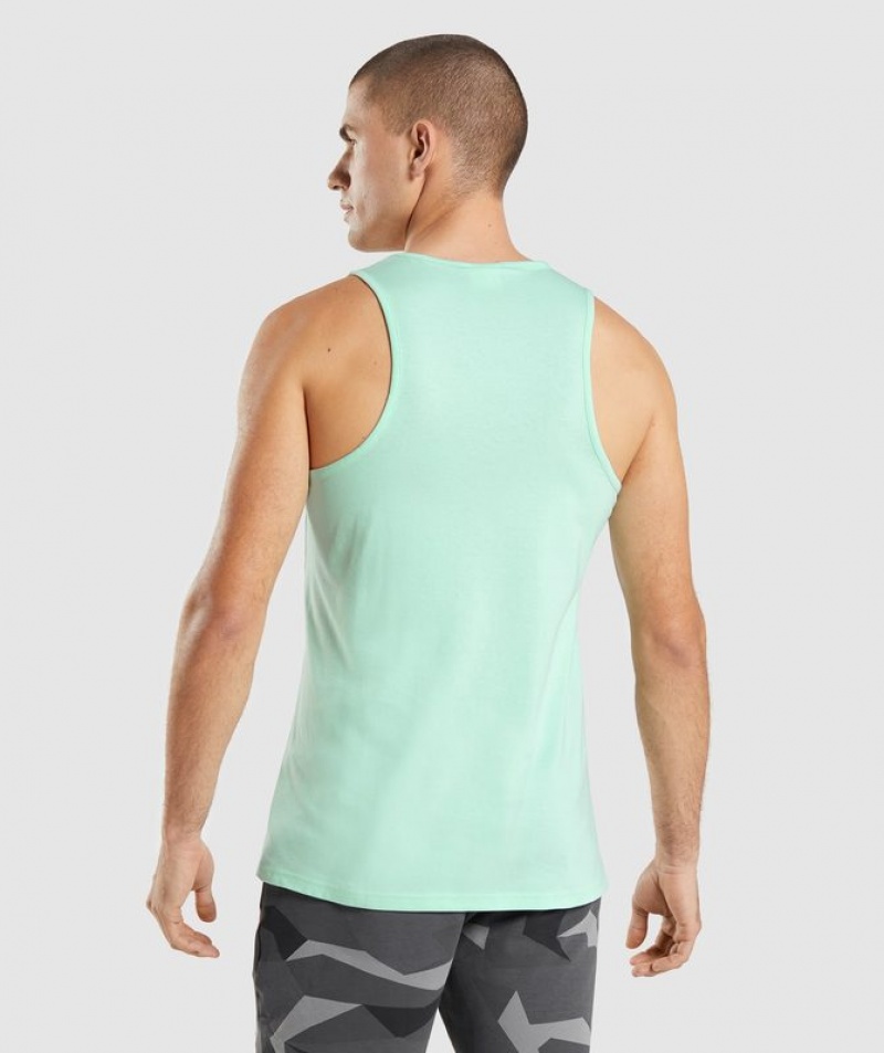 Camiseta Tirantes Gymshark Critical Tank Azules | KUZFX3948