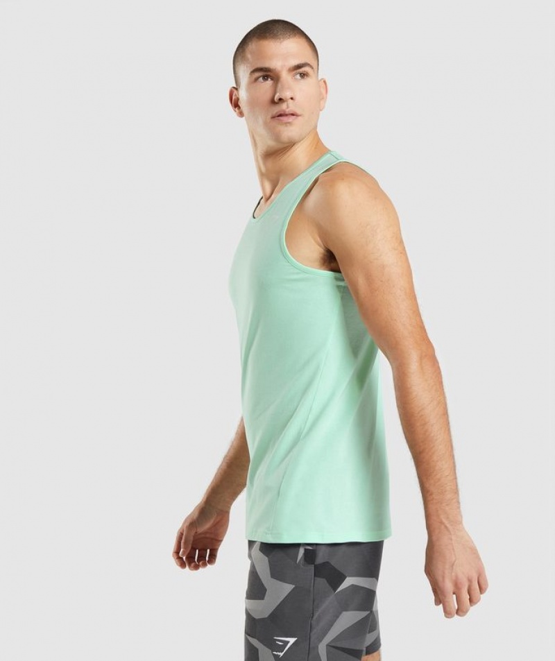 Camiseta Tirantes Gymshark Critical Tank Azules | KUZFX3948