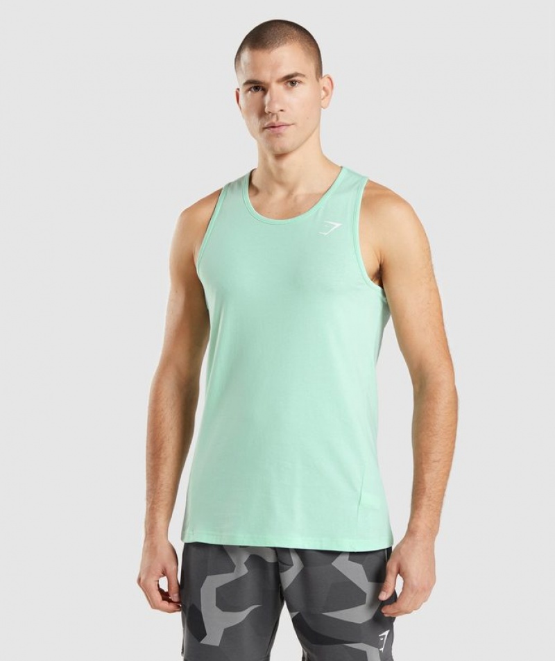 Camiseta Tirantes Gymshark Critical Tank Azules | KUZFX3948