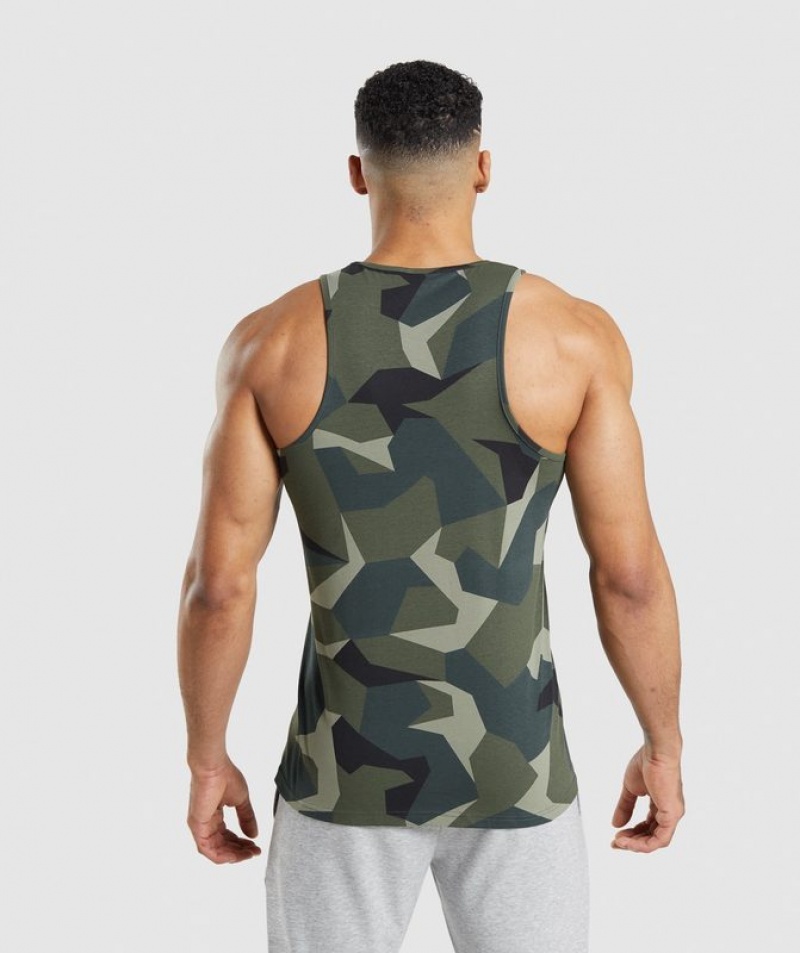 Camiseta Tirantes Gymshark Critical Tank Verde | HKIVE7395