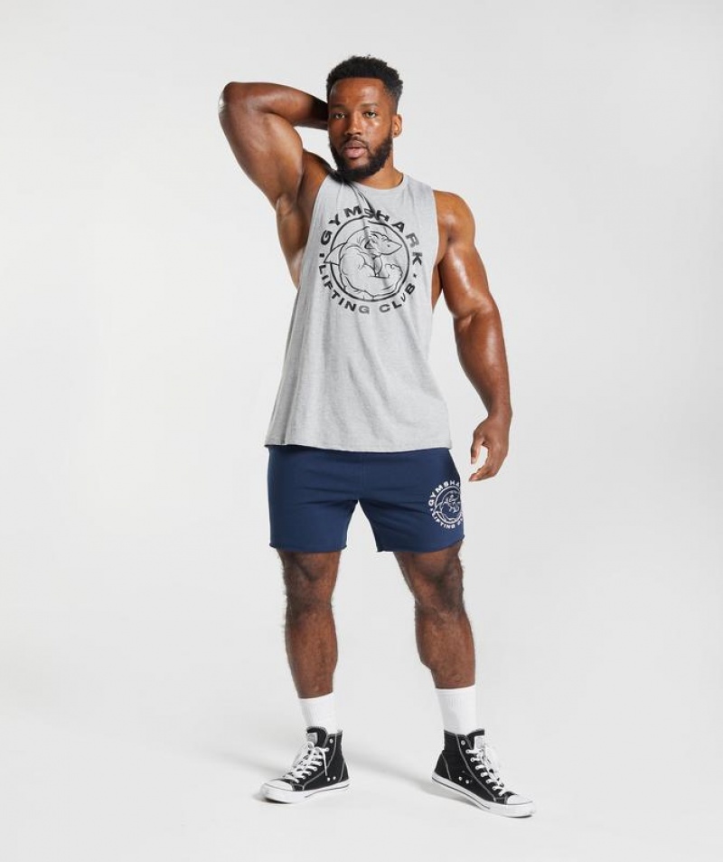 Camiseta Tirantes Gymshark Legacy Drop Arm Tank Gris Claro | CPFWD3012