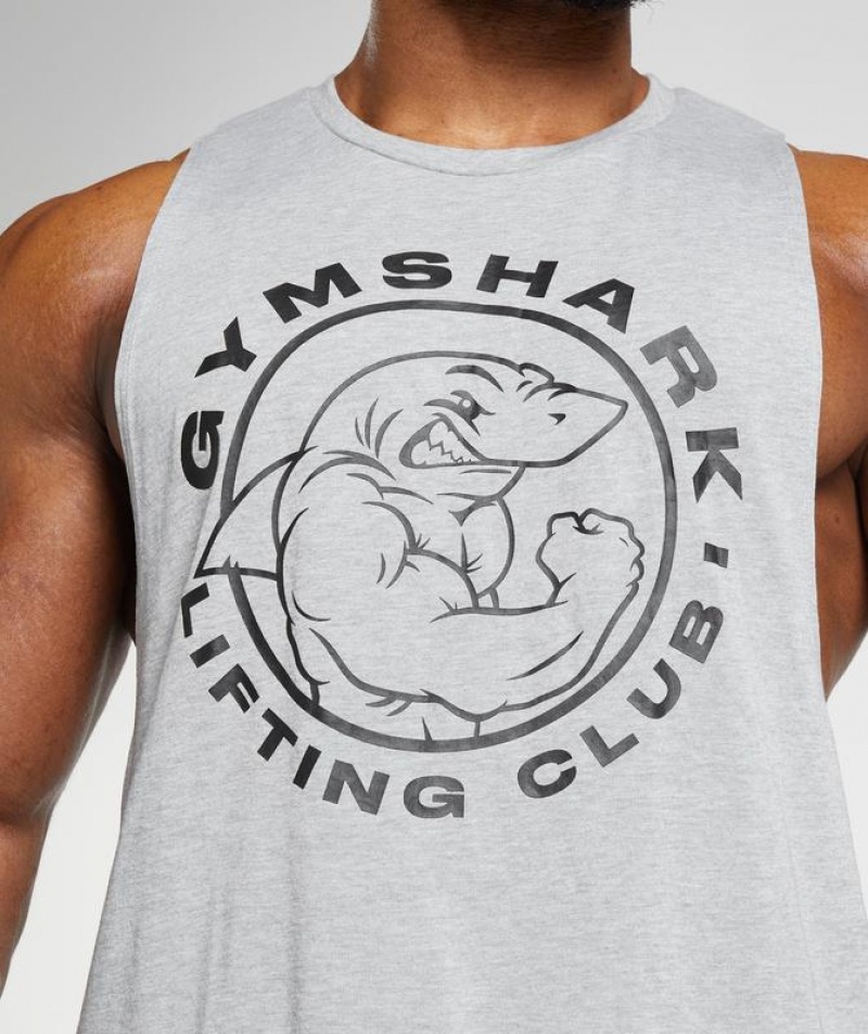 Camiseta Tirantes Gymshark Legacy Drop Arm Tank Gris Claro | CPFWD3012