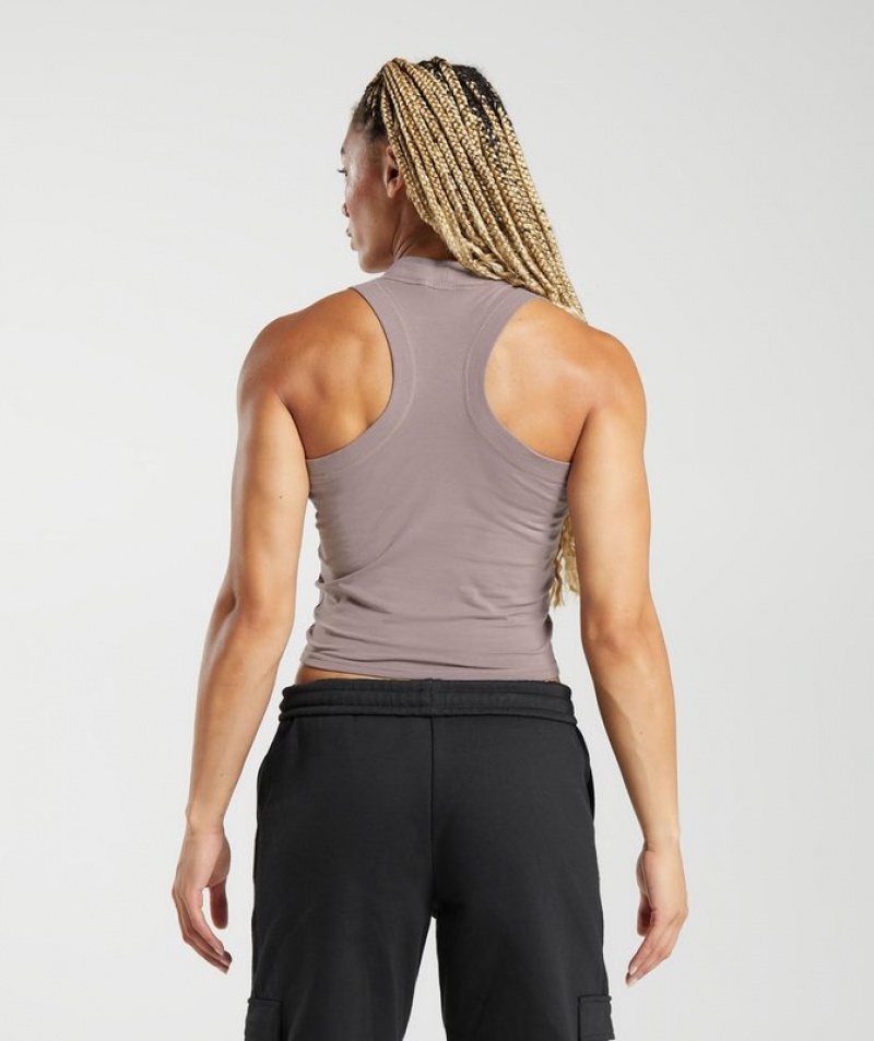 Camiseta Tirantes Gymshark Legacy Midi Tank Washed Mauve | HOCEZ3284