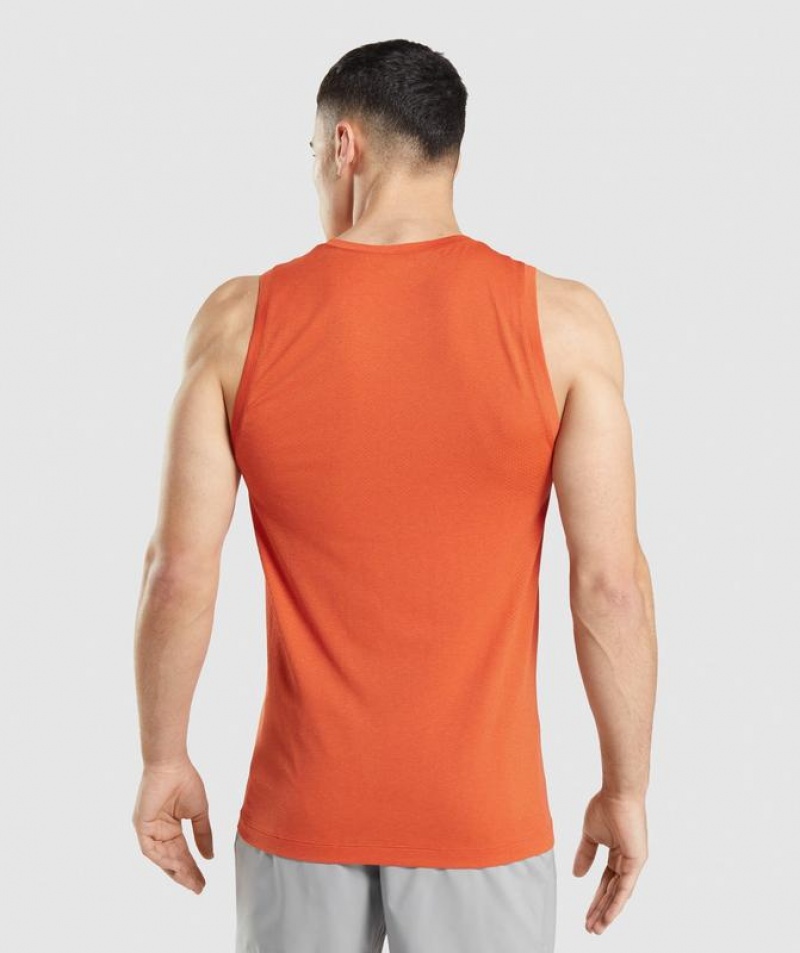 Camiseta Tirantes Gymshark Vital Seamless Light Tank Naranjas | VIMSA7361