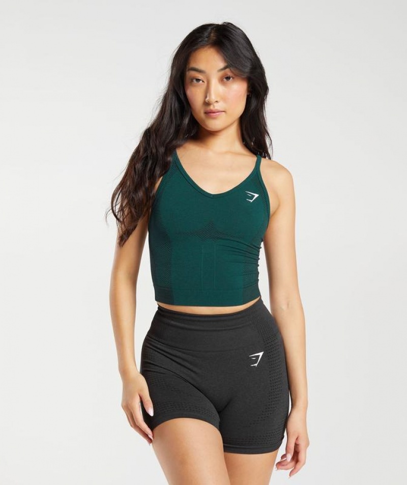 Camiseta Tirantes Gymshark Vital Seamless 2.0 Midi Tank Verde Menta | CVDWO5264