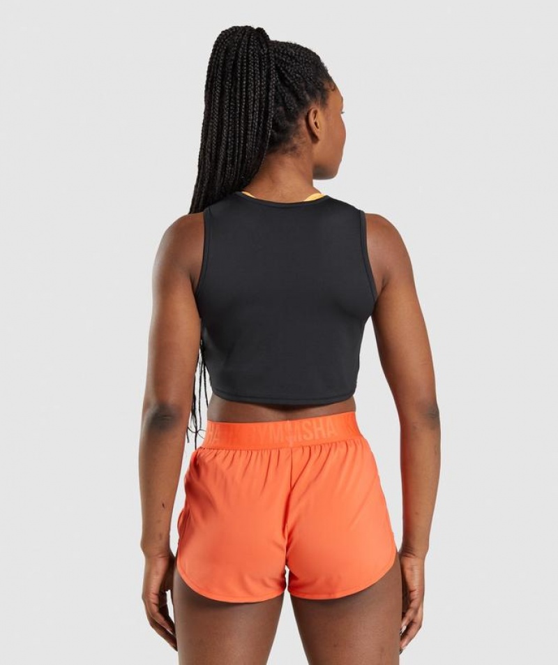 Crop Tops Gymshark Entrenamiento Crop Tank Negras | WFDEK4683