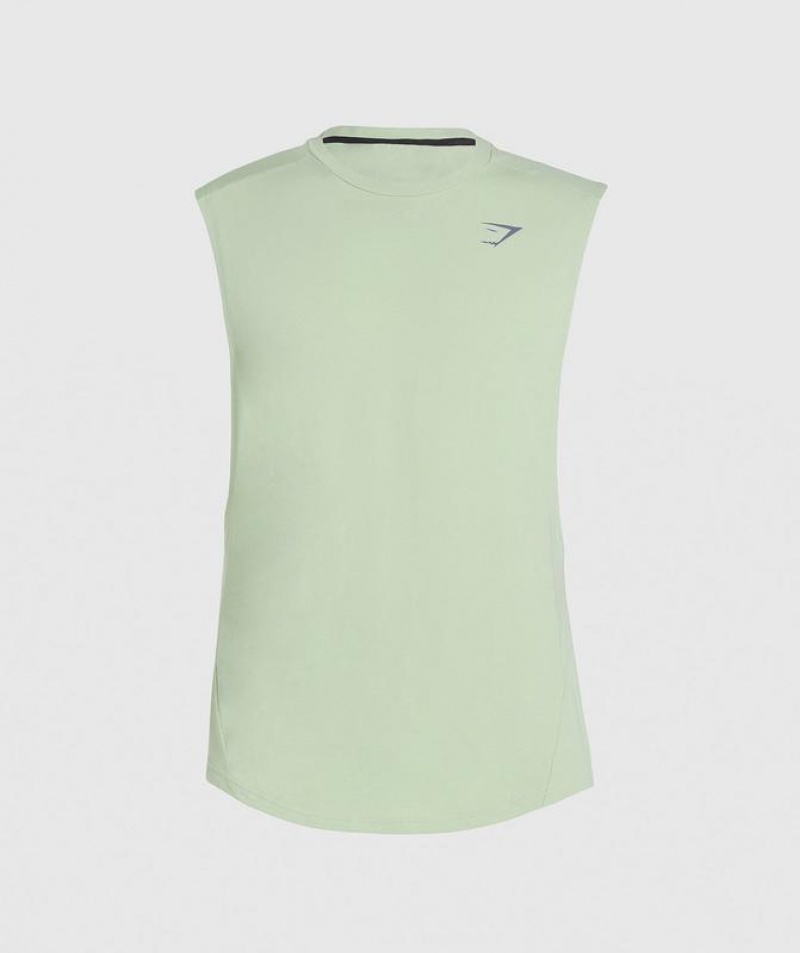 Drop Armhole Tank Gymshark Bold Drop Arm Tank Verde | HNBVA2359