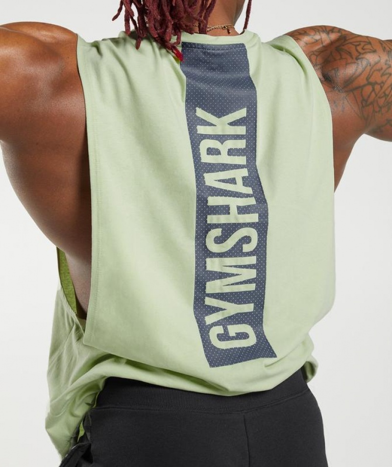 Drop Armhole Tank Gymshark Bold Drop Arm Tank Verde | HNBVA2359